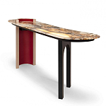 Консоль с овальной столешницей со светодиодной подсветкой Ruby варинант исполнения - 1 | Loft Concept в Липецке