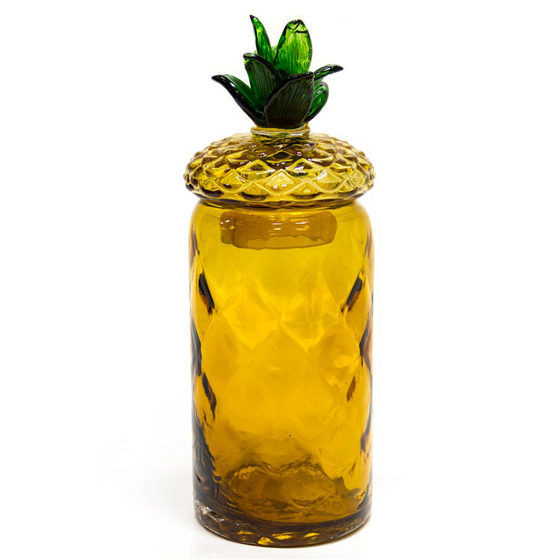 Ваза с крышкой Pineapple Transparent Amber L Янтарь (Amber) Зеленый Ваза с крышкой Pineapple Transparent Amber L Янтарь (Amber) Зеленый в Липецке | Loft Concept