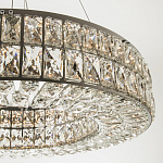 Круглая люстра с хрустальным декором Langlais Crystal Chrome Chandelier варинант исполнения - 2 | Loft Concept в Липецке