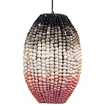 Подвесной светильник вертикальной овальной формы украшенный круглыми бусинами Gradient Oval Pink Pendant Lamp  варинант исполнения - 1 | Loft Concept в Липецке