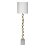 Торшер мраморный с белым абажуром Floor lamp Jewelry варинант исполнения - 1 | Loft Concept в Липецке