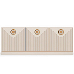 ТВ-тумба с 3-мя фактурными дверцами Satin Furniture варинант исполнения - 2 | Loft Concept в Липецке