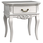 Тумба прикроватная белого цвета из массива бука в стиле прованс White Provence варинант исполнения - 2 | Loft Concept в Липецке