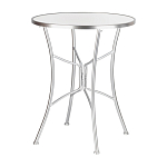 Столик приставной с круглой столешницей на серебристом основании Scenical Table варинант исполнения - 1 | Loft Concept в Липецке