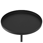 Кофейный столик с круглой чёрной столешницей и мраморным основанием Exquisite Practicality варинант исполнения - 2 | Loft Concept в Липецке