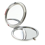 Зеркало карманное двухстороннее круглое из натурального камня Серафинит в подарочной упаковке Silver Stone Mirrors варинант исполнения - 2 | Loft Concept в Липецке