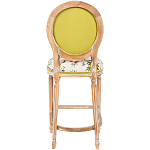 Барный стул из массива бука с изображением птиц и цветов  Beige Green Chinoiserie Garden Chair варинант исполнения - 2 | Loft Concept в Липецке