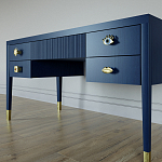 Письменный стол с 4-мя ящиками Elsa Dreams Blue варинант исполнения - 2 | Loft Concept в Липецке