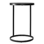 Кофейный столик круглый чёрный Compact Loft варинант исполнения - 1 | Loft Concept в Липецке