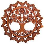 Панно из дерева круглое Osier Panel With Trees варинант исполнения - 1 | Loft Concept в Липецке