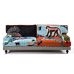 Диван с цветным принтом Qalakabusha Sofa варинант исполнения - 1 | Loft Concept в Липецке