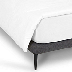 Кровать с большим мягким изголовьем Unity Dark Grey Bed варинант исполнения - 3 | Loft Concept в Липецке