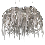 Люстра подвесная круглая с изогнутыми металлическими дугами и ниспадающими цепочками 65 см Atlantis Chain варинант исполнения - 16 | Loft Concept в Липецке