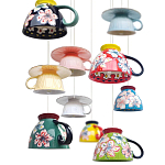 Подвесные светильники в виде чаши с цветочным орнаментом Flower Reversal варинант исполнения - 2 | Loft Concept в Липецке