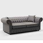 Мебельная ткань Шенилл серый цвет 142 см T4-46 варинант исполнения - 7 | Loft Concept в Липецке