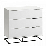 Комод белый с 3-мя ящиками Strict Lines  варинант исполнения - 1 | Loft Concept в Липецке