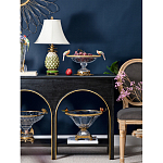 Чаша стеклянная с фигурками разноцветных попугаев на ободке 41 Eden Garden варинант исполнения - 3 | Loft Concept в Липецке