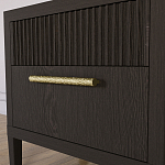 Прикроватная Тумбочка Primo с двумя ящиками Темный орех варинант исполнения - 3 | Loft Concept в Липецке