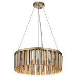 Люстра со стеклянными цилиндрическими плафонами Luminous Cylinders Amber Round варинант исполнения - 2 | Loft Concept в Липецке