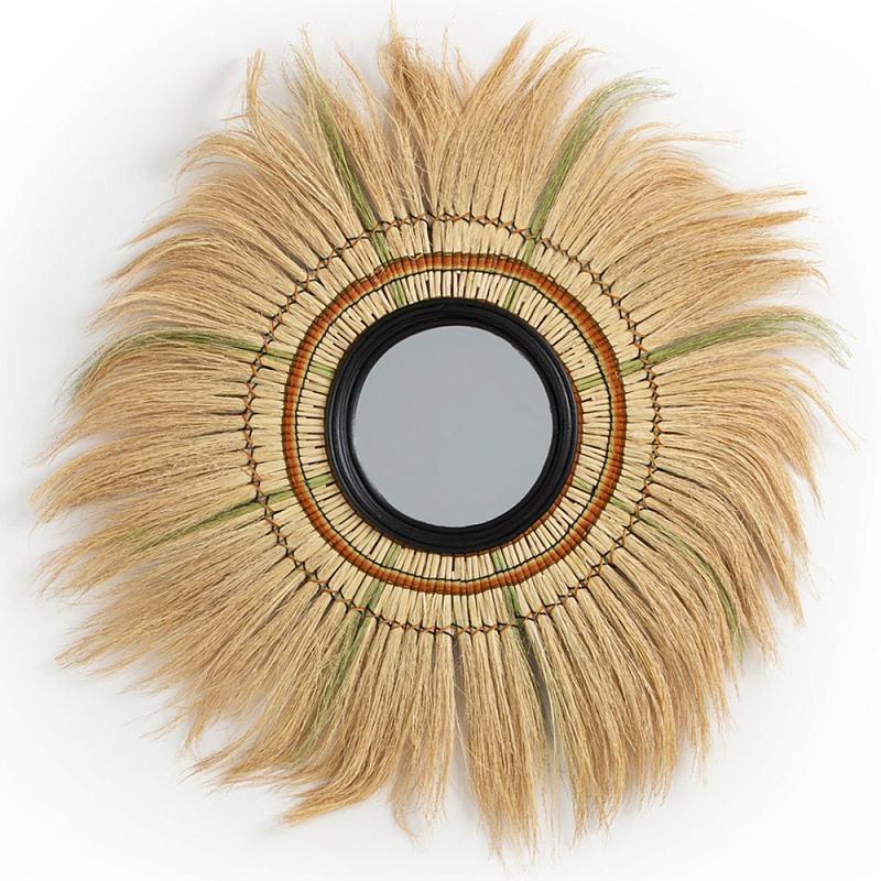 Зеркало с бахромой WICKER MIRROR 100 Бежевый Зеркало с бахромой WICKER MIRROR 100 Бежевый в Липецке | Loft Concept