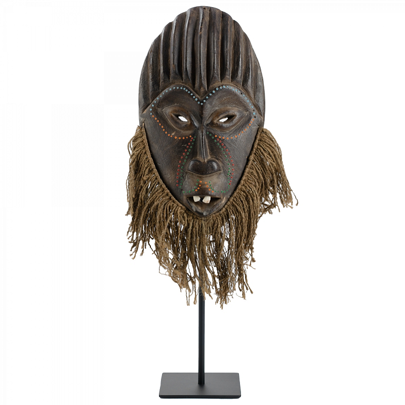 Маска African Mask Jituku Коричневый Черный Маска African Mask Jituku Коричневый Черный в Липецке | Loft Concept