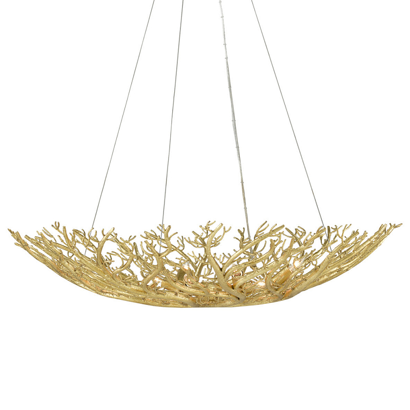 Люстра в форме золотой чаши из кораллов Coral Decor Золотой Люстра в форме золотой чаши из кораллов Coral Decor Золотой в Липецке | Loft Concept