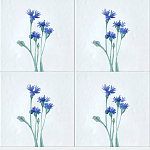 Плитка с узором Васильки варинант исполнения - 1 | Loft Concept в Липецке