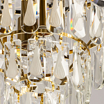 Люстра многоярусная с овальными прозрачными подвесками 36 см Harmonica варинант исполнения - 9 | Loft Concept в Липецке