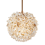 Подвесной хрустальный светильник шарообразной формы Amber Crystal Hanging Light 12 варинант исполнения - 1 | Loft Concept в Липецке