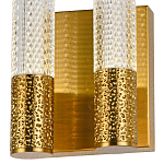 Бра с двумя плафонами латунь Dew Drops Tube Duo Brass Wall Lamp варинант исполнения - 3 | Loft Concept в Липецке