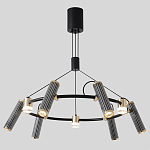 Люстра круглая с 9-ю цилиндрическими плафонами на магнитном креплении Bronze Concert варинант исполнения - 3 | Loft Concept в Липецке