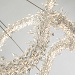 Двухъярусная кольцевая люстра с хрустальным декором Gilbertine Crystal Wavy Ring Chandelier варинант исполнения - 4 | Loft Concept в Липецке