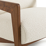 Кресло Avalon White Boucle из массива ореха варинант исполнения - 5 | Loft Concept в Липецке