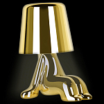 Настольная лампа фигурная цвета золото с гладким абажуром Высота 16 см Sophia варинант исполнения - 3 | Loft Concept в Липецке