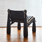 Кресло черно-белое со съемными подушками Celebrity варинант исполнения - 3 | Loft Concept в Липецке