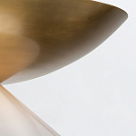 Подвесной светильник латунного цвета с конусовидным белым плафоном Quintiesse варинант исполнения - 12 | Loft Concept в Липецке