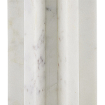 Настольная лампа мраморная с тканевым цилиндрическим абажуром Sharpened варинант исполнения - 1 | Loft Concept в Липецке