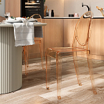 Прозрачный стул с янтарным оттенком LOUIS GHOST CHAIR варинант исполнения - 8 | Loft Concept в Липецке