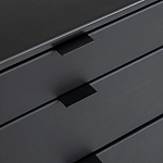 Комод из металла и кожи Guarin Chest of Drawers варинант исполнения - 5 | Loft Concept в Липецке