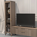 Витрина левая 1-дверная с ящиком и 5-ю полками Harper Line варинант исполнения - 2 | Loft Concept в Липецке