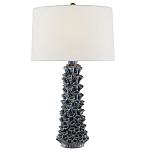 Настольная лампа с корпусом из цветков колокольчика Cascade of Blue Flowers варинант исполнения - 2 | Loft Concept в Липецке