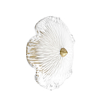 Бра в форме прозрачного стеклянного цветка с рельефной текстурой Textured Glass варинант исполнения - 1 | Loft Concept в Липецке