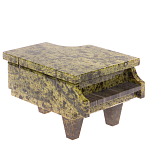 Шкатулка в виде рояля из натурального камня змеевик Stone Casket варинант исполнения - 1 | Loft Concept в Липецке