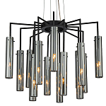 Люстра со стеклянными цилиндрическими плафонами Luminous Cylinders Smoky варинант исполнения - 1 | Loft Concept в Липецке