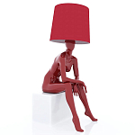 Лампа MANNEQUIN LAMP с абажуром девушка на кресле варинант исполнения - 1 | Loft Concept в Липецке