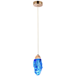 Подвесной светильник Soar Hanging Lamp Brass Blue Синий варинант исполнения - 2 | Loft Concept в Липецке