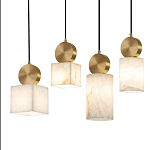 Подвесной светильник светодиодный с квадратным плафоном Stone Helios варинант исполнения - 3 | Loft Concept в Липецке