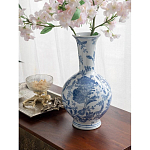 Ваза фарфоровая с синими цветочными мотивами Independence варинант исполнения - 4 | Loft Concept в Липецке