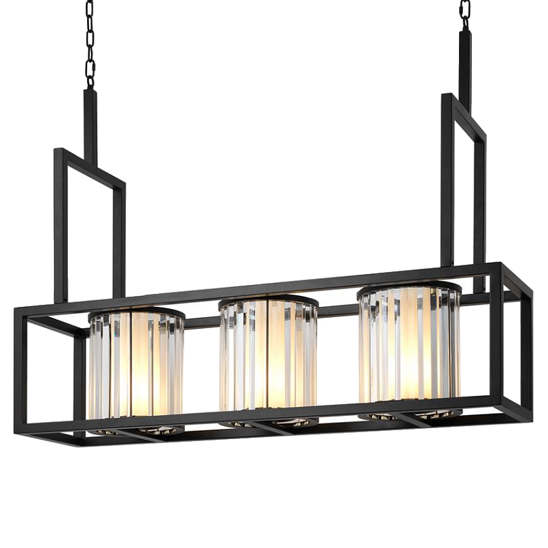 Люстра Chandelier Carducci Black Черный Прозрачный (Transparent) Люстра Chandelier Carducci Black Черный Прозрачный (Transparent) в Липецке | Loft Concept