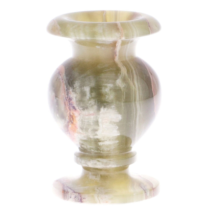 Ваза настольная из натурального оникса Onyx Vase Бежевый Ваза настольная из натурального оникса Onyx Vase Бежевый в Липецке | Loft Concept